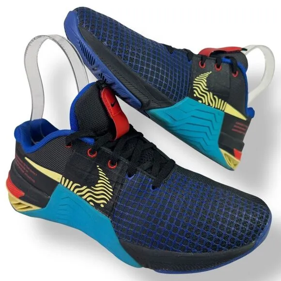 Nike D09328-003 Metcon 8 Anthracite Blue Lightning Sneakers Running Shoes Men 10