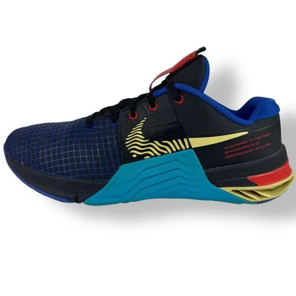 Nike D09328-003 Metcon 8 Anthracite Blue Lightning Sneakers Running Shoes Men 10