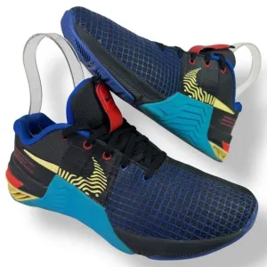 Nike D09328-003 Metcon 8 Anthracite Blue Lightning Sneakers Running Shoes Men 10