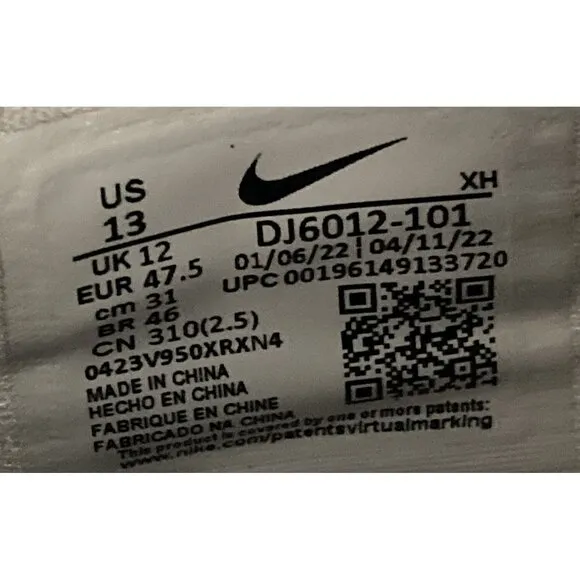 Nike dj6012 Kyrie Infinity 11 Mens Size 13 White Black Basketball sneakers Shoes