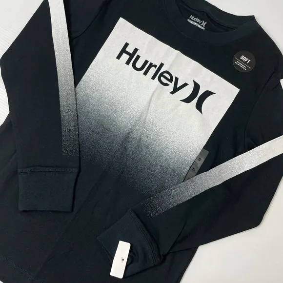 Nike Dri Fit Hurley Athletic Set 2 Pc Long Sleeve Shirt &amp; Jogger Pants Boy Small