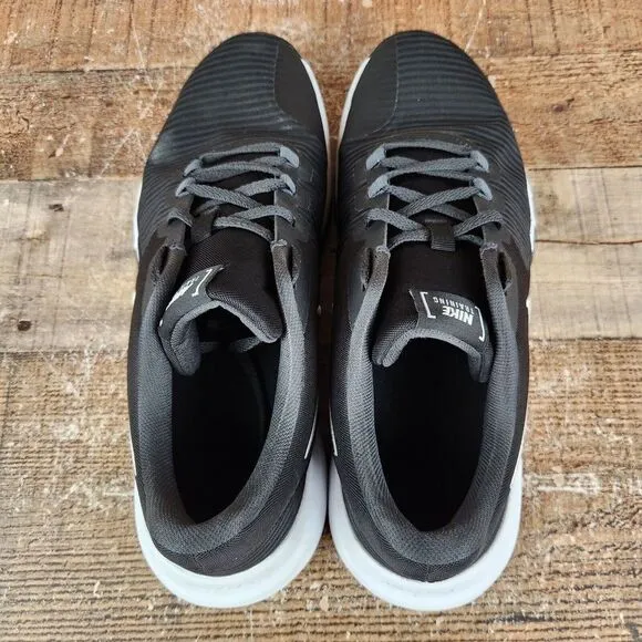 Nike Flex Control 4 Men's Sz 11.5 Black White Athletic Lightweight Workout Shoes