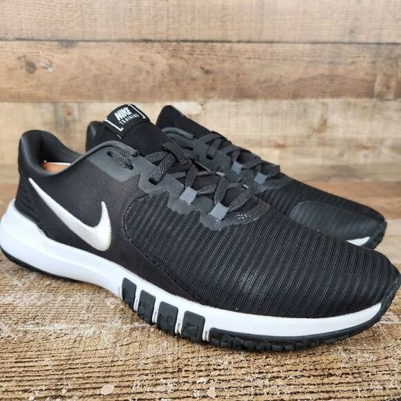 Nike Flex Control 4 Men's Sz 11.5 Black White Athletic Lightweight Workout Shoes