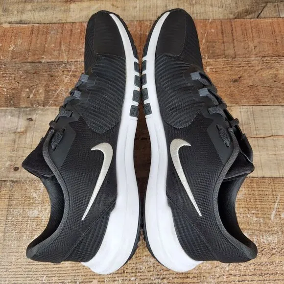 Nike Flex Control 4 Men's Sz 11.5 Black White Athletic Lightweight Workout Shoes