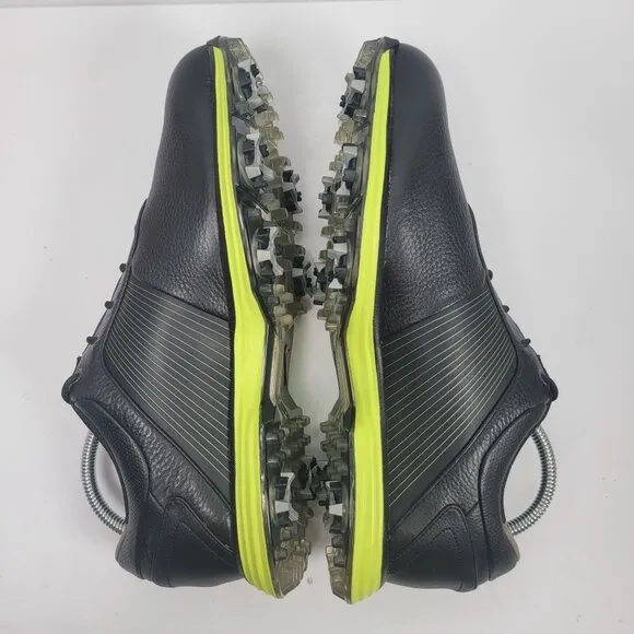 Nike Flywire Lunarlon Men's Black Golf Shoes 418471-003 US Size 10