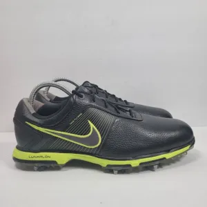 Nike Flywire Lunarlon Men's Black Golf Shoes 418471-003 US Size 10