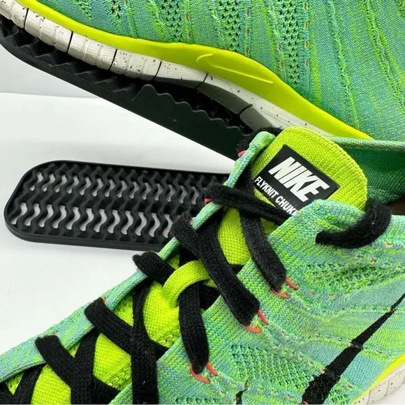 Nike Free Flyknit Chukka PR Mens 12 Hyper Turquoise Running Shoes Sneakers High