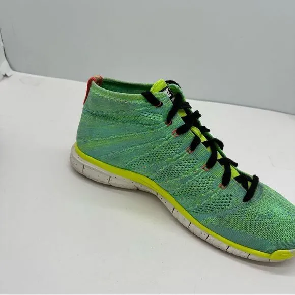 Nike Free Flyknit Chukka PR Mens 12 Hyper Turquoise Running Shoes Sneakers High