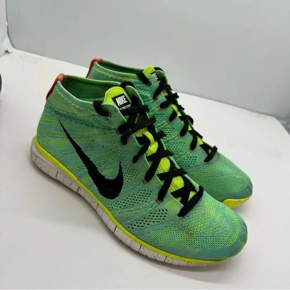 Nike Free Flyknit Chukka PR Mens 12 Hyper Turquoise Running Shoes Sneakers High