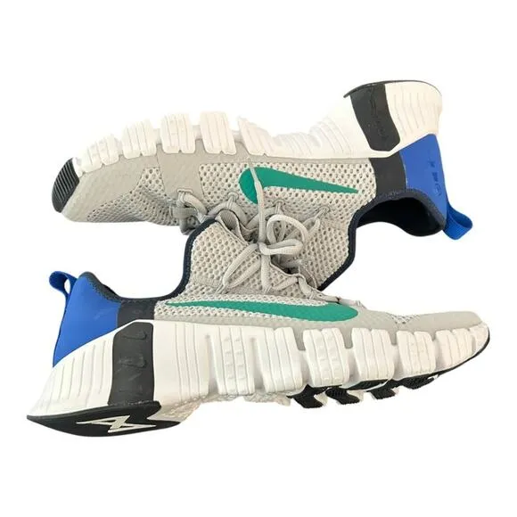 Nike Free Metcon 3 Shoes CJ0861-043 Grey Fog Neptune Green Size 15