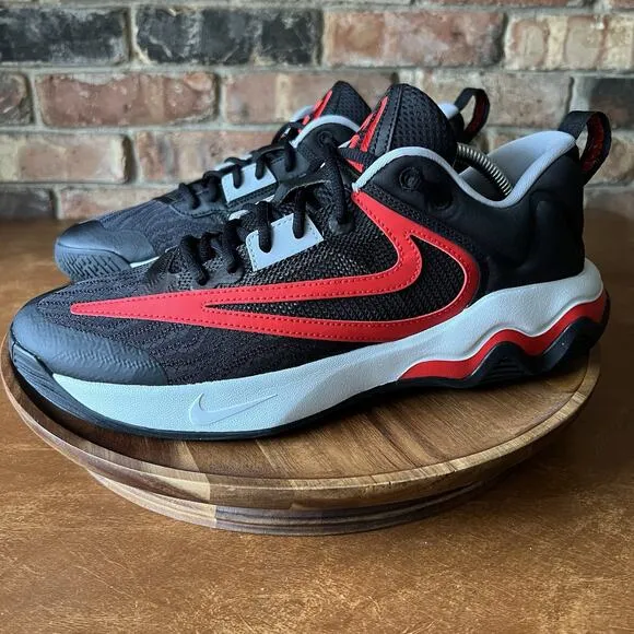 Nike Giannis Immortality 3 Men's 10.5 Bred Black University Red Shoes Sneakers
