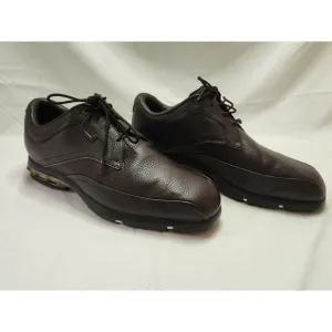 NIKE GOLF Brown Leather 379216-272 Zoom Air Tour Shoes Men's US Size 10
