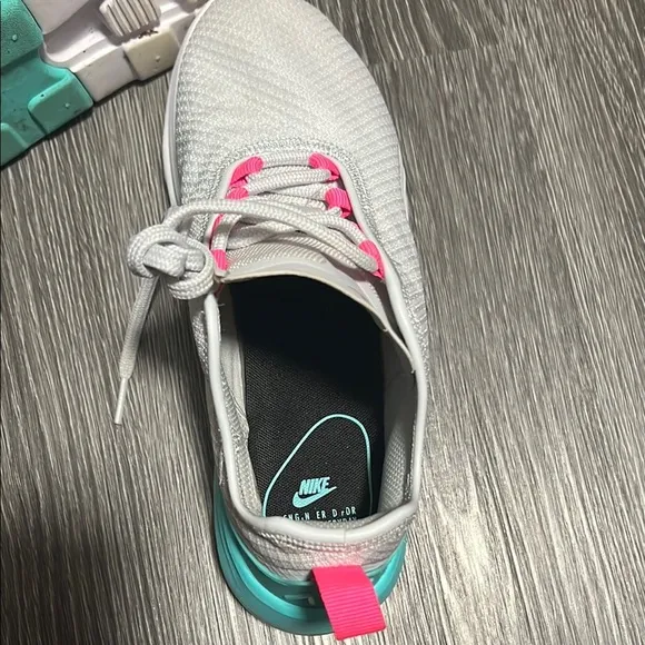 Nike Gray and Pink Sneakers with Breathable Upper