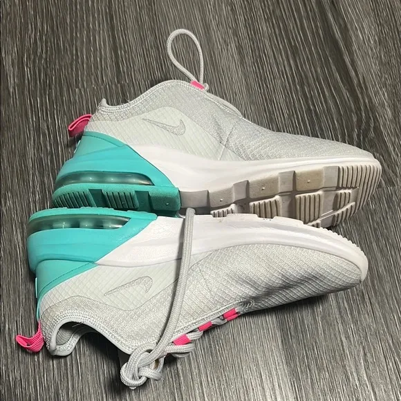 Nike Gray and Pink Sneakers with Breathable Upper