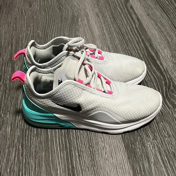 Nike Gray and Pink Sneakers with Breathable Upper