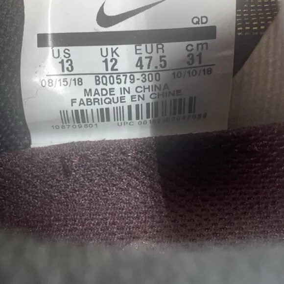 Nike Gyakusou Zoom Pegasus 35 Mens Green And Yellow Size 13 Running Shoes