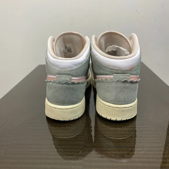 Nike Jordan 1 Mid SE Pink Oxford Sneakers Shoes Youth 6.5Y