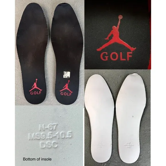 Nike Jordan ADG 4 Spikeless Golf Shoes Black Cement DM0103-015 Men's Sz 9.5