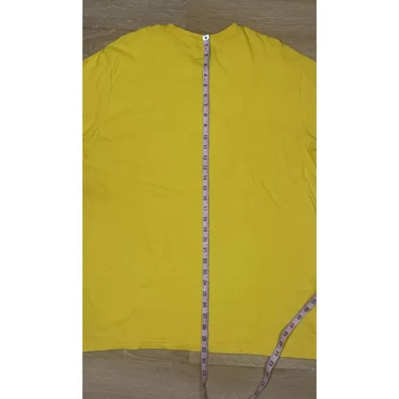 Nike Just Do It Galaxy Space Shirt Mens size 2X Regular Fit Short Sleeve Yellow