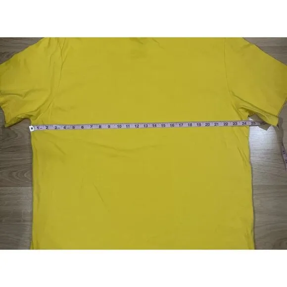 Nike Just Do It Galaxy Space Shirt Mens size 2X Regular Fit Short Sleeve Yellow