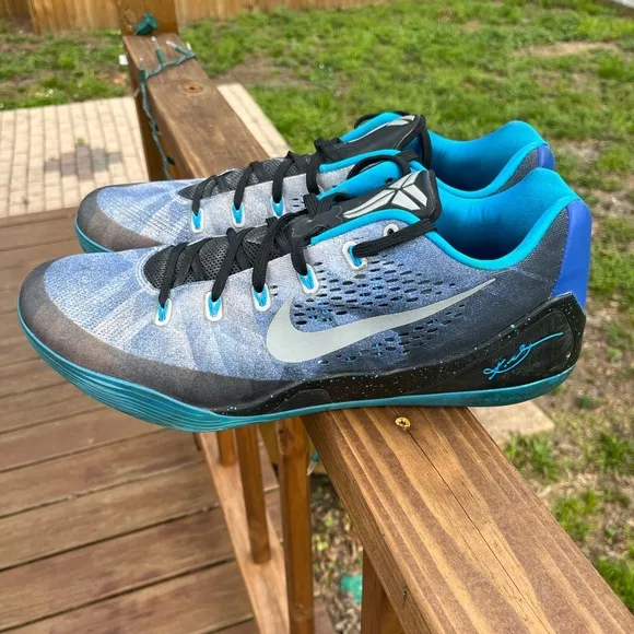 Nike Kobe 9 EM Premium Royal Blue Basketball Shoes Men’s Size 16