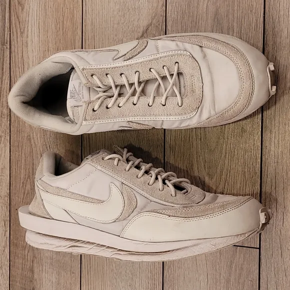 NIKE LDWaffle x SACAI White‎ Men's Sz 10 Sneaker Shoes BV0073-101 RARE