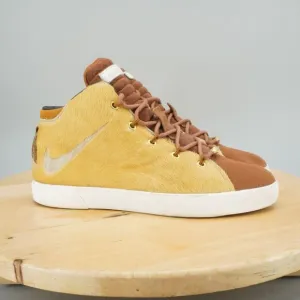 Nike Lebron 12 NSW Lifestyle Mens Size 10 Shoes 'Lion's Mane' Brown Sneakers