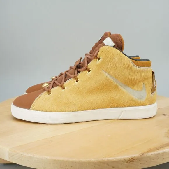 Nike Lebron 12 NSW Lifestyle Mens Size 10 Shoes 'Lion's Mane' Brown Sneakers