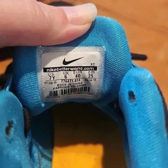 Nike LeBron Soldier IX Kids Sneakers/Shoes - Size 6Y - Blue/Black