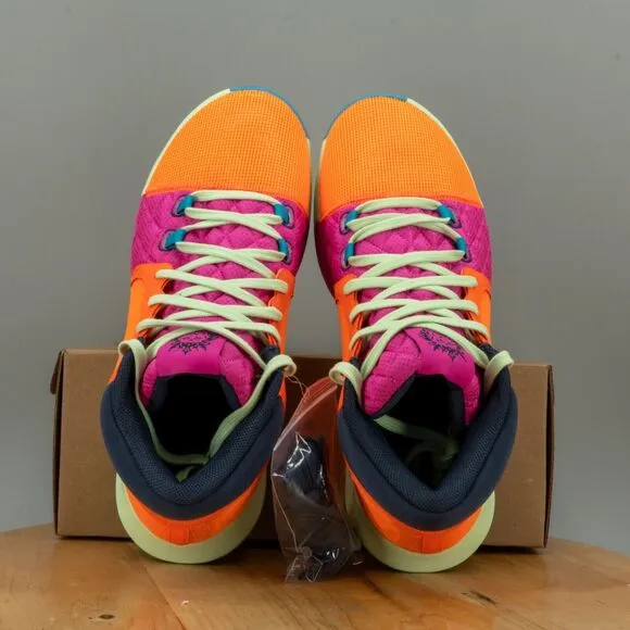 Nike LeBron Witness 8 Mens Size 11.5 Shoes Orange Fuchsia Green Sneakers