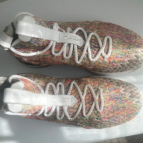 Nike Lebron XV 15 Fruity Pebbles Size 6.5 Y basketball shoes sneakers