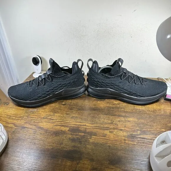 Nike Lebron XV 15 Low Black AO1755-004 Shoes Sneakers Men's Size 14‎