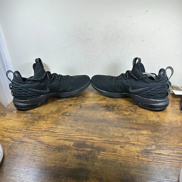 Nike Lebron XV 15 Low Black AO1755-004 Shoes Sneakers Men's Size 14‎