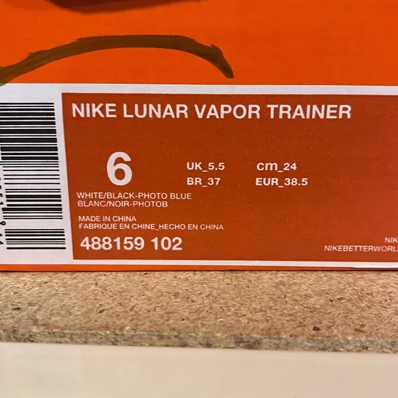 Nike Lunar Vapor Trainer Zoom TR shoes sneakers 488159 102 Mens Size 6