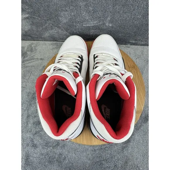 Nike Mens Air Flight Legacy Size 13 Shoes White Black Basketball Hoops Sneakers