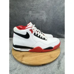 Nike Mens Air Flight Legacy Size 13 Shoes White Black Basketball Hoops Sneakers