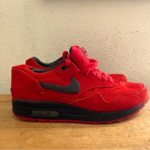 Nike Mens Air Max 1 AM1 Prm Premium “Pimento” Suede Sneakers 512033-610 Size 8.5