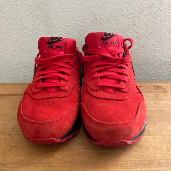 Nike Mens Air Max 1 AM1 Prm Premium “Pimento” Suede Sneakers 512033-610 Size 8.5