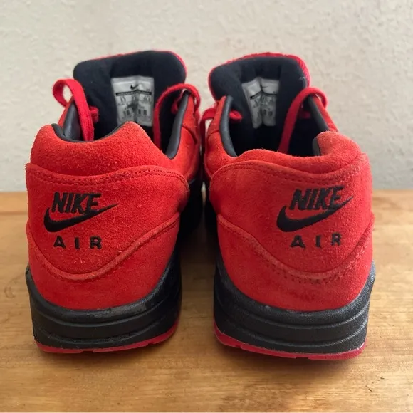 Nike Mens Air Max 1 AM1 Prm Premium “Pimento” Suede Sneakers 512033-610 Size 8.5