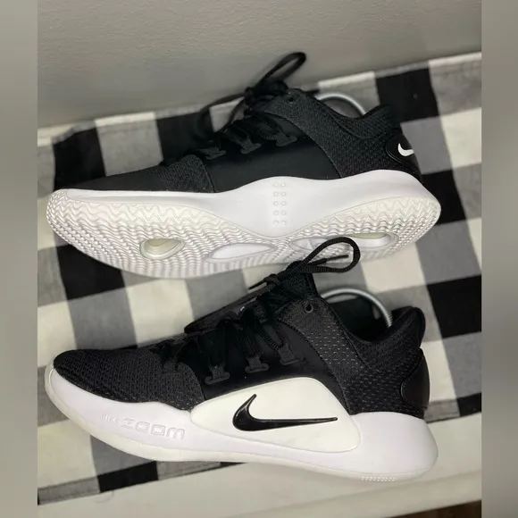 NIKE‎ Men's Hyperdunk X Low Basketball Shoes Black &amp; White Size 9.5
