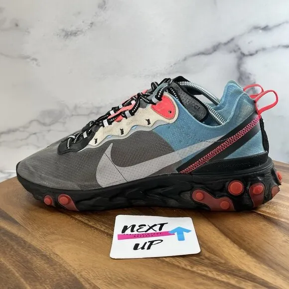 Nike Men’s React Element 87 Solar Red 2018 AQ1090-006 Size 11 Sneakers Shoes