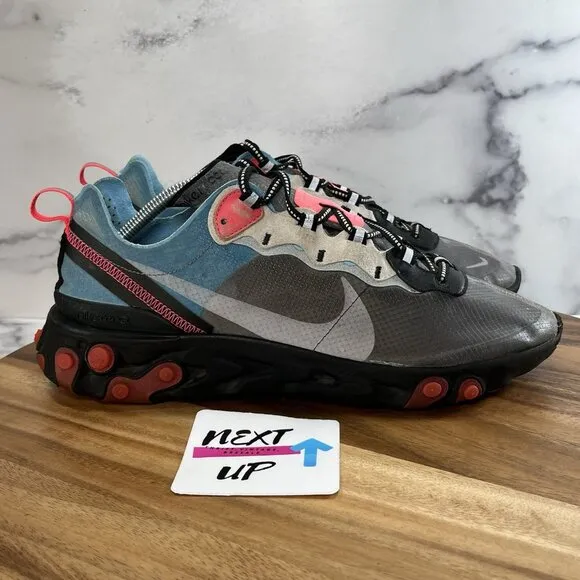 Nike Men’s React Element 87 Solar Red 2018 AQ1090-006 Size 11 Sneakers Shoes