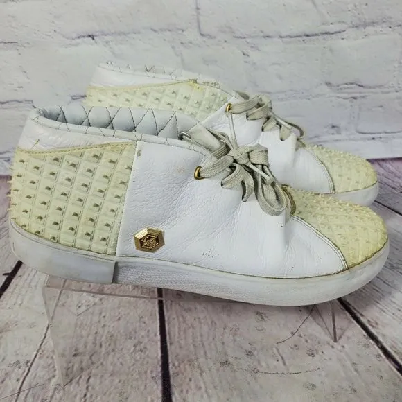 Nike Men's Size 10 White Cream Lebron XIII  Lifestyle Sneakers Shoes
