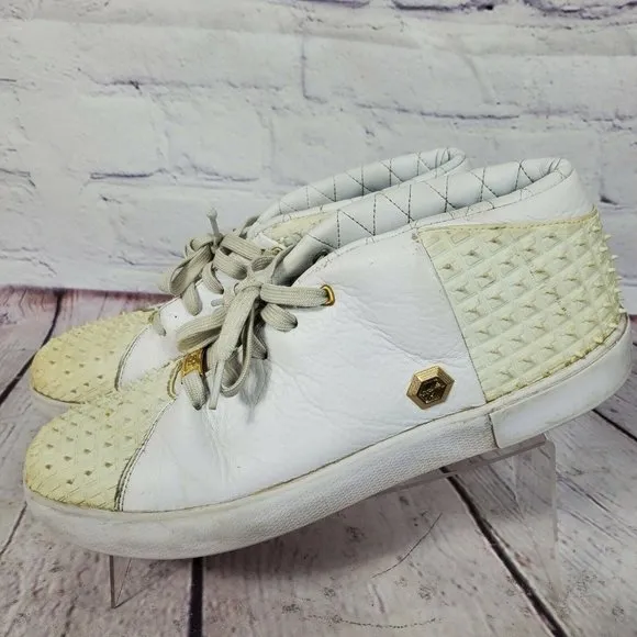 Nike Men's Size 10 White Cream Lebron XIII  Lifestyle Sneakers Shoes