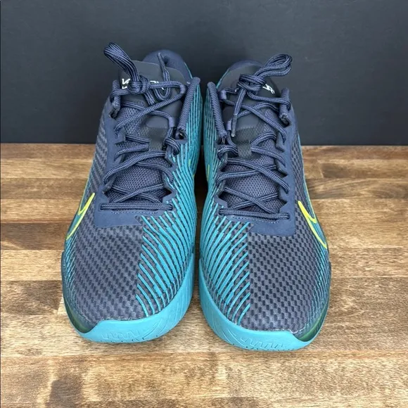 Nike Men’s Vapor 11 Blue and Green Athletic Performance Shoes Size 15