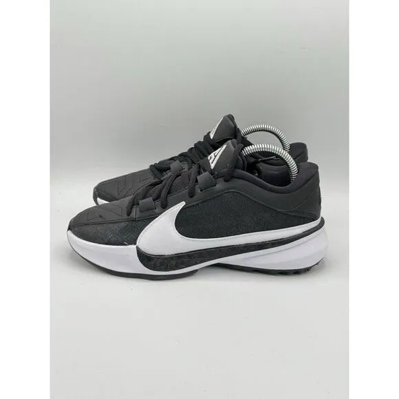 Nike Men's Zoom Freak 5 TB Black White Running Shoes Sneakers Men 5.5 Women 7