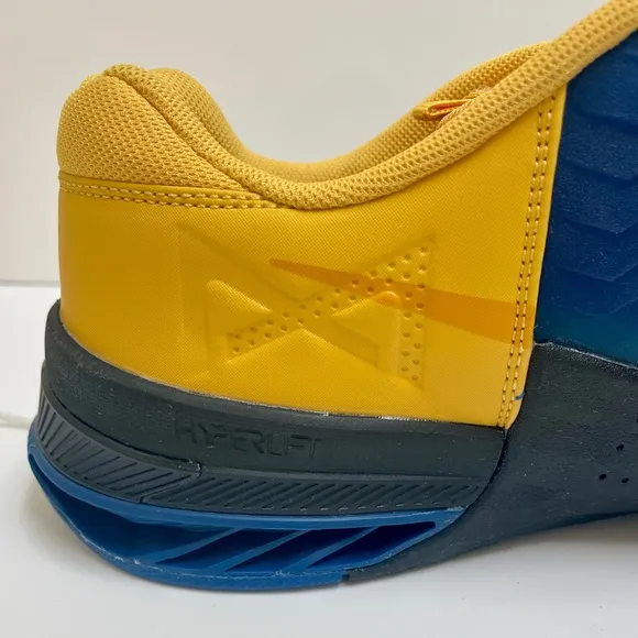 Nike Metcon 7 React Hyperlift Men's Weight Training Gym Shoes Blue Gold …