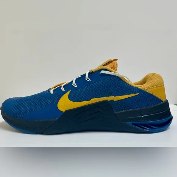 Nike Metcon 7 React Hyperlift Men's Weight Training Gym Shoes Blue Gold …