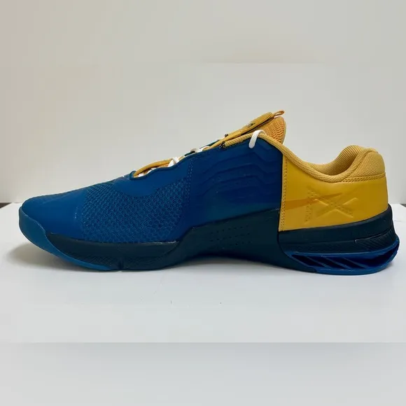 Nike Metcon 7 React Hyperlift Men's Weight Training Gym Shoes Blue Gold …