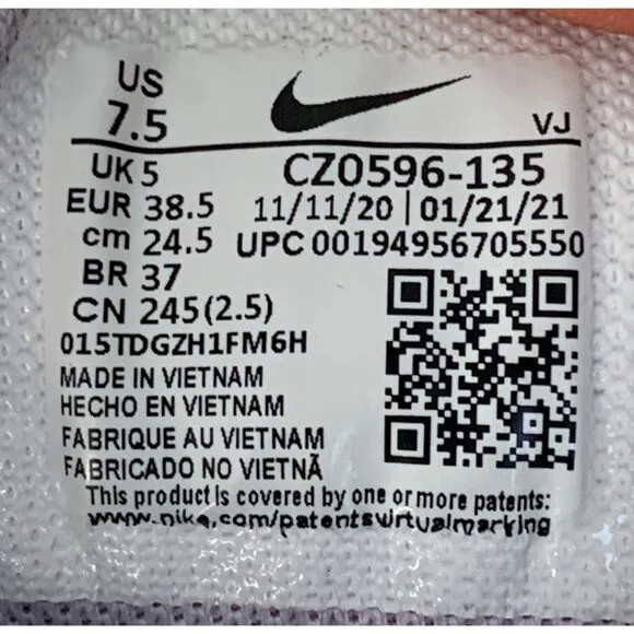 Nike Metcon Training Shoes Women's US 7.5 EUR 38.5 White GUC 7442